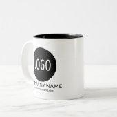 ビジネスパーソナライズされたプロモーション用ロゴ2トーン ツートーンマグカップ (正面左)