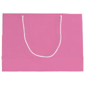 ビジネスパーソナライズされたプロモーション/ショッピングピンク ラージペーパーバッグ (裏面)