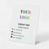 ビジネスパーソナライズされたペデスタルのサインテンプレート 台座サイン (正面)