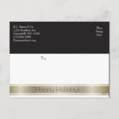 ビジネスパーソナライズされたホリディグリーティングジョイ シーズンポストカード (裏面)