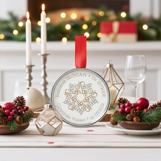ビジネスパーソナライズされたメリー企業のクリスマス メタルオーナメント