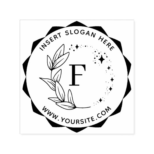 ビジネスパーソナライズされたモノグラムラウンド自己インキングS セルフインキングスタンプ (デザイン)