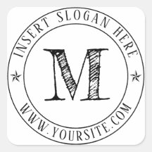 ビジネスパーソナライズされたモノグラムラウンド