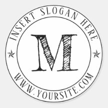 ビジネスパーソナライズされたモノグラムラウンド