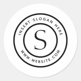 ビジネスパーソナライズされたモノグラム ラウンドシール