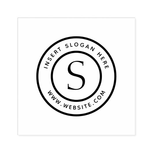 ビジネスパーソナライズされたモノグラム ラバースタンプ (インプリント)