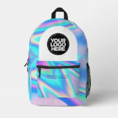 ビジネスパーソナライズされたロゴおよび文字ホログラフィック プリントバックパック (正面)