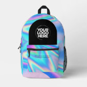 ビジネスパーソナライズされたロゴおよび文字ホログラフィック プリントバックパック (正面)