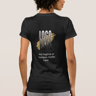 ビジネスパーソナライズされたロゴと文字社員 Tシャツ