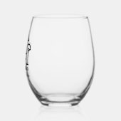 ビジネスパーソナライズされたロゴのステムレス ステムなしワイングラス (左)