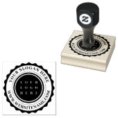 ビジネスパーソナライズされたロゴひな形 ラバースタンプ (押印)