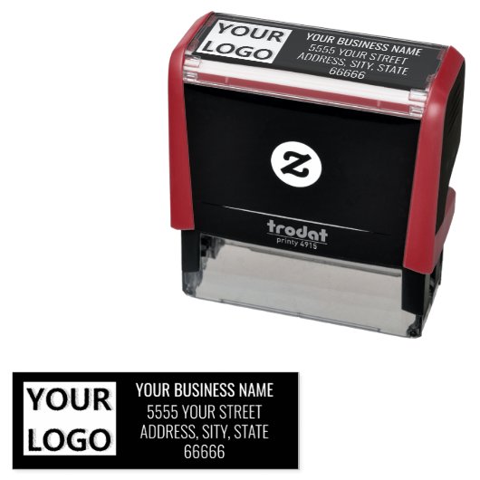 ビジネスパーソナライズされたロゴアドレスの色スタンプ セルフインキングスタンプ (インサイチュ)