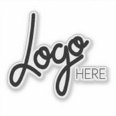 ビジネスパーソナライズされたロゴウォーターボトルシール シール (正面)