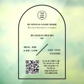 ビジネスパーソナライズされたロゴオープンストア時間ドア ウィンドウサイン (シート3)