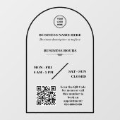 ビジネスパーソナライズされたロゴオープンストア時間ドア ウィンドウサイン (シート)