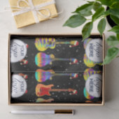 ビジネスパーソナライズされたロゴギタークリスマス 薄葉紙 (ギフト)