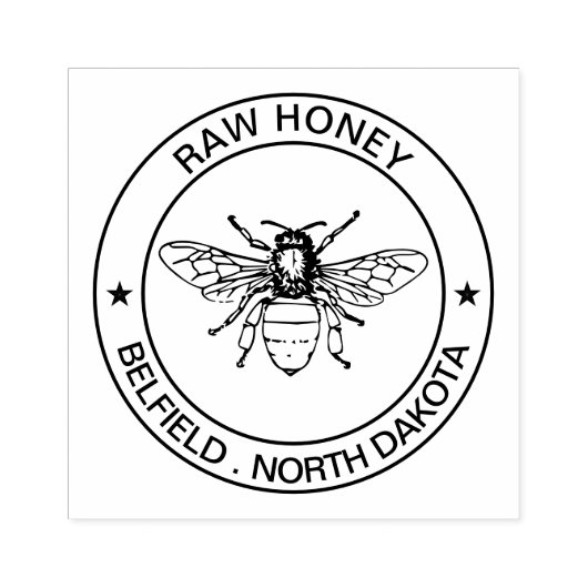 ビジネスパーソナライズされたロゴスタンプ – Bees Stamper ラバースタンプ (インプリント)