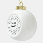 ビジネスパーソナライズされたロゴブランド企業の セラミックボールオーナメント (右)