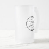 ビジネスパーソナライズされたロゴブランド企業の フロストグラスビールジョッキ (正面右)