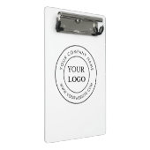 ビジネスパーソナライズされたロゴブランド企業の ミニクリップボード (アングル)