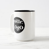 ビジネスパーソナライズされたロゴブランド ツートーンマグカップ (正面左)
