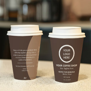 ビジネスパーソナライズされたロゴプロモーションスワッグコーヒー 紙コップ