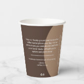 ビジネスパーソナライズされたロゴプロモーションスワッグコーヒー 紙コップ (裏面)