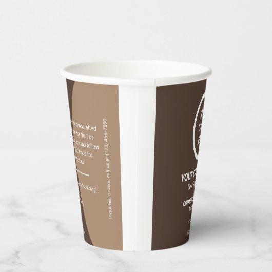 ビジネスパーソナライズされたロゴプロモーションスワッグコーヒー 紙コップ (右)