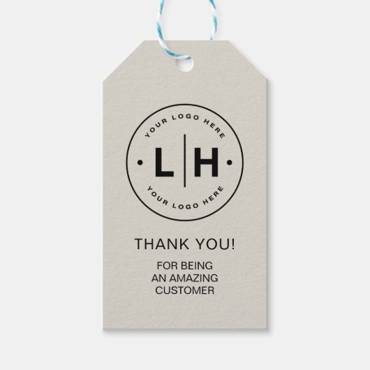 ビジネスパーソナライズされたロゴプロモーション ギフトタグ (正面)