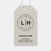 ビジネスパーソナライズされたロゴプロモーション ギフトタグ (裏面)