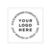 ビジネスパーソナライズされたロゴラウンド文字 ラバースタンプ (インプリント)