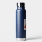 ビジネスパーソナライズされたロゴ名アドレスサイトNavy ウォーターボトル (左面)