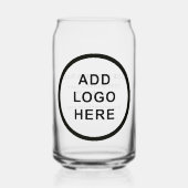 ビジネスパーソナライズされたロゴ名アドレスWebサイト ガラス缶 (正面)