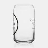 ビジネスパーソナライズされたロゴ名アドレスWebサイト ガラス缶 (左)