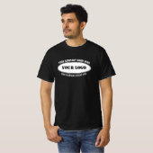 ビジネスパーソナライズされたロゴ文字会社Tシャツ Tシャツ (正面フル)