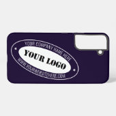 ビジネスパーソナライズされたロゴ文字情報カスタムの色 SAMSUNG GALAXYケース (裏面横)