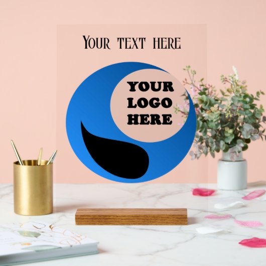 ビジネスパーソナライズされたロゴ アクリルサイン (ウェディング)