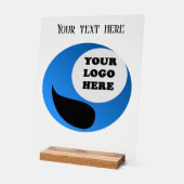 ビジネスパーソナライズされたロゴ アクリルサイン (傾斜)