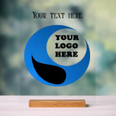 ビジネスパーソナライズされたロゴ アクリルサイン (ニュートラル)