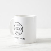 ビジネスパーソナライズされたロゴ コーヒーマグカップ (正面左)