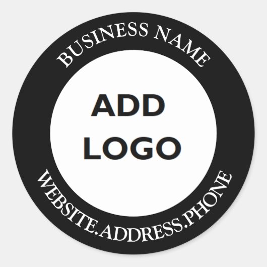 ビジネスパーソナライズされたロゴ ラウンドシール (正面)