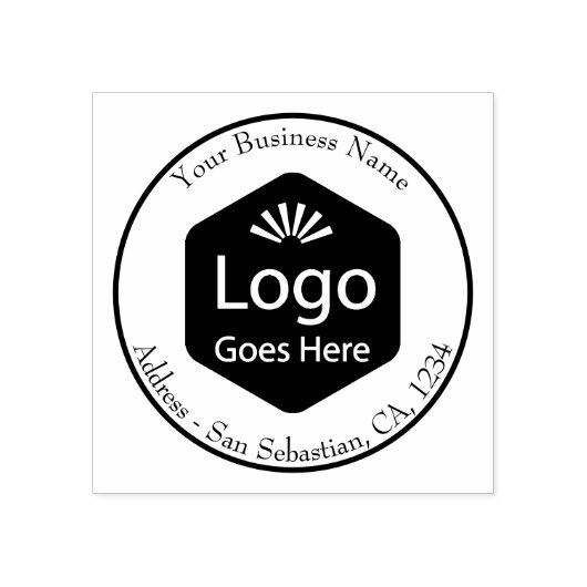 ビジネスパーソナライズされたロゴ ラバースタンプ (インプリント)