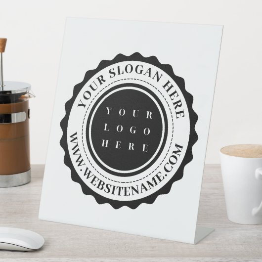 ビジネスパーソナライズされたロゴ 台座サイン (インサイチュ)