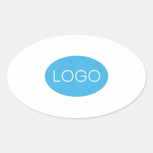 ビジネスパーソナライズされたロゴ 楕円形シール (正面)