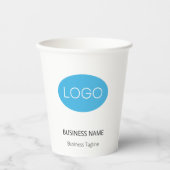 ビジネスパーソナライズされたロゴ 紙コップ (正面)