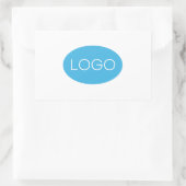 ビジネスパーソナライズされたロゴ 長方形シール (バッグ)