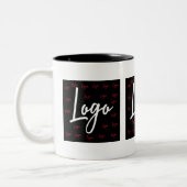 ビジネスパーソナライズされた会社のプロモーションロゴ ツートーンマグカップ (左)