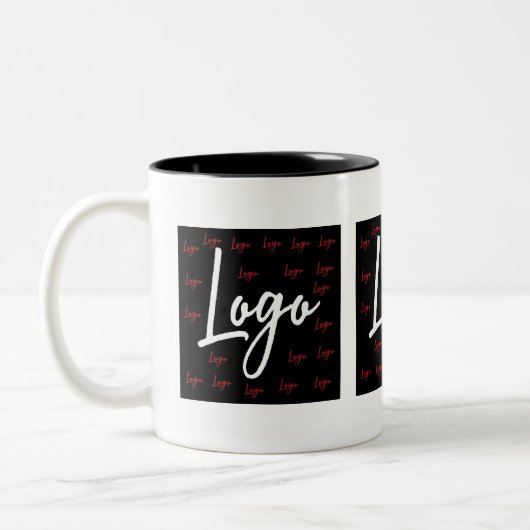 ビジネスパーソナライズされた会社のプロモーションロゴ ツートーンマグカップ (左)
