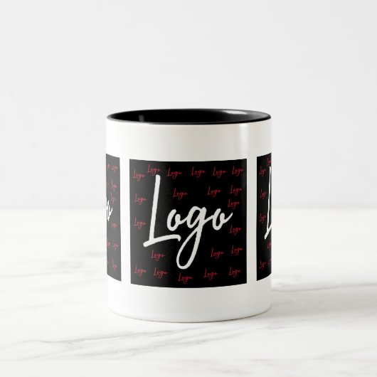 ビジネスパーソナライズされた会社のプロモーションロゴ ツートーンマグカップ (中央)