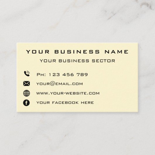 ビジネスパーソナライズされた名連絡の情報 – フレッシュ 名刺 (正面)